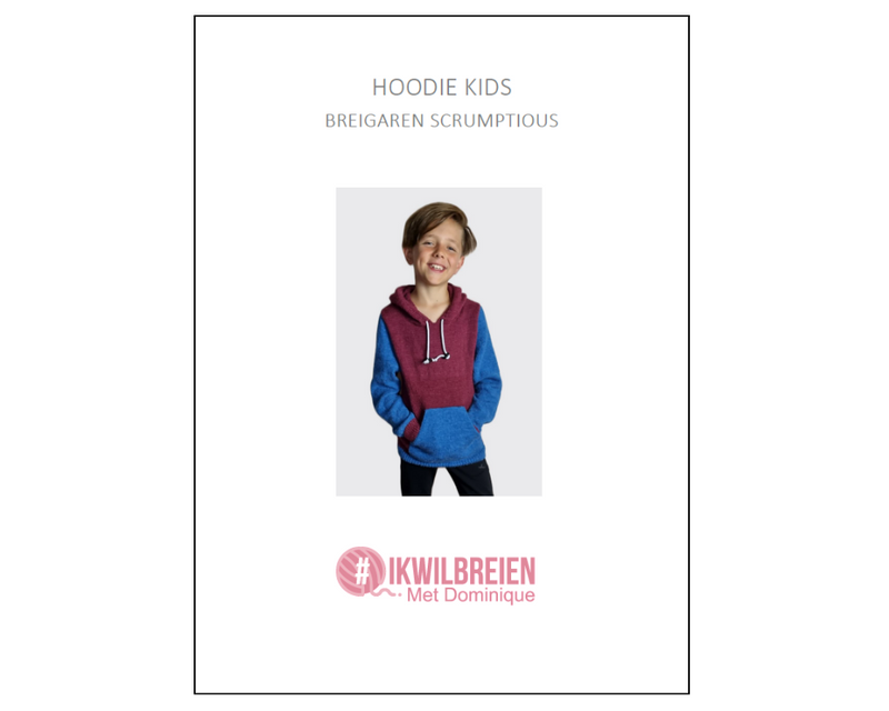 Breipatroon hoodie voor kinderen