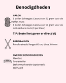 Breipatroon eenvoudige warme muts met dubbele laag