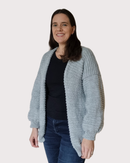 Breipatroon makkelijk oversized vest - Zeeman/Wibra versie