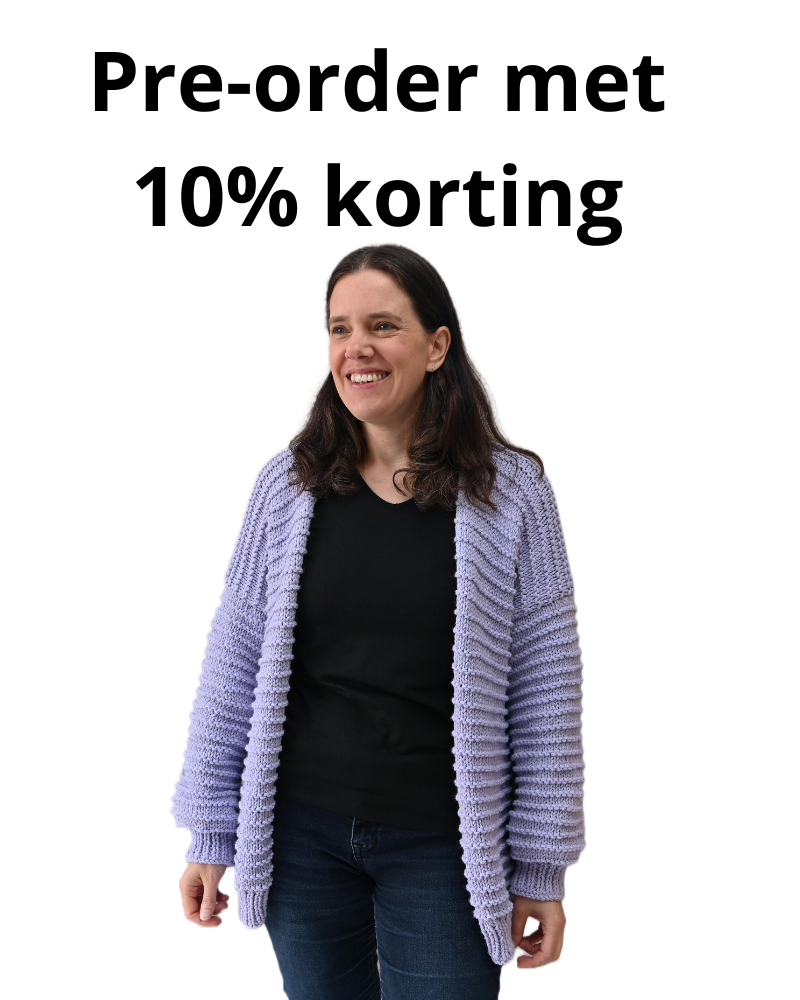 Breipakket oversized vest, inclusief patroon