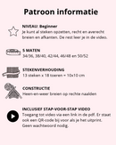informatie bij breipatroon vest