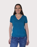 Breipakket top down T-shirt met V-hals