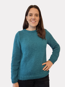 Breipatroon damestrui met ronde hals