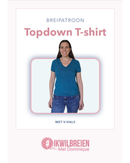 Breipakket top down T-shirt met V-hals