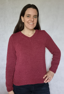 Breipatroon damestrui met V-hals