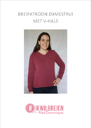 Breipatroon damestrui met V-hals